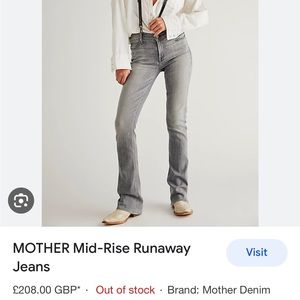 NWOT mother jeans. Mid/low rise. Unworn